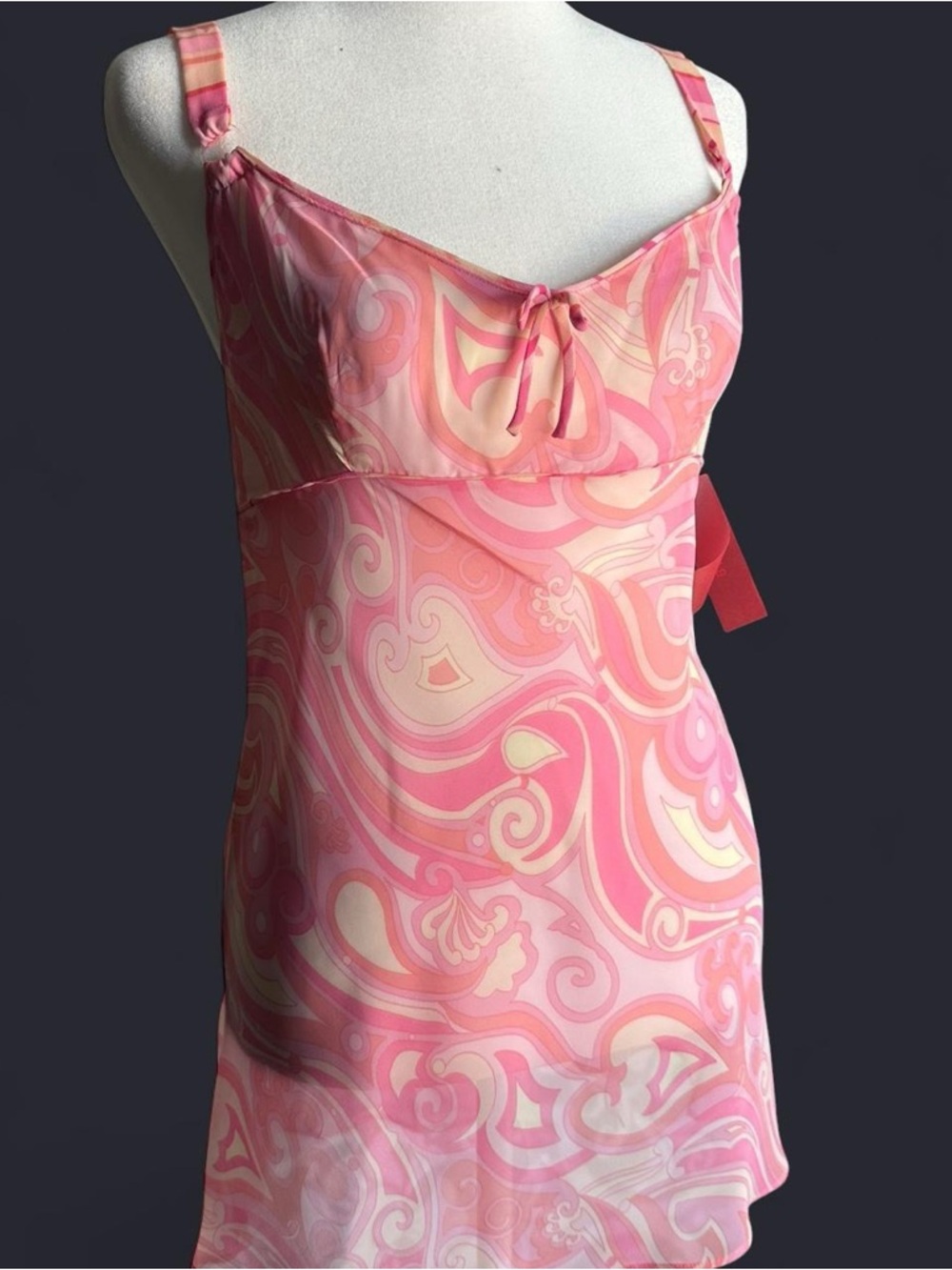 Natori Pink Swirl Mini Chemise
